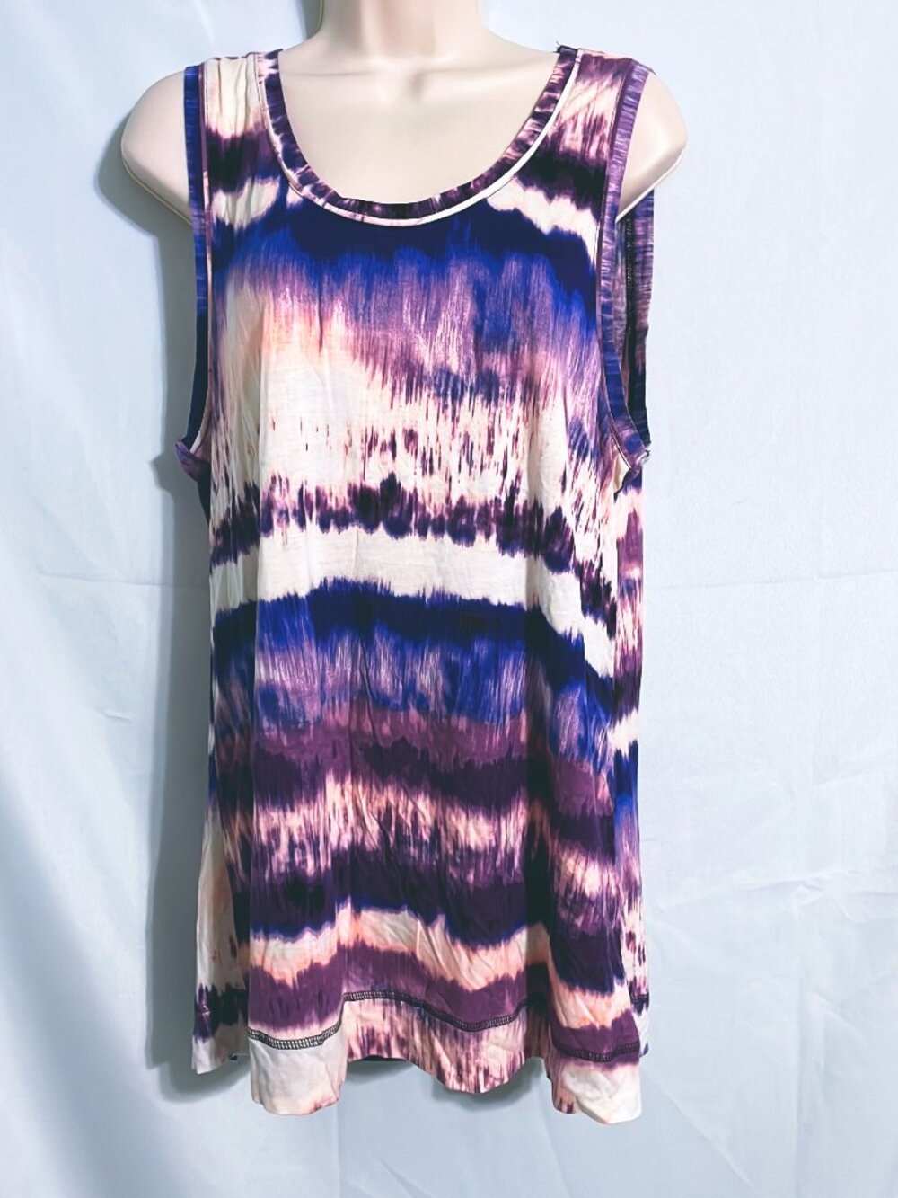 Simply Vera Vera Wang Multicolor Sleeveless Top Size XL